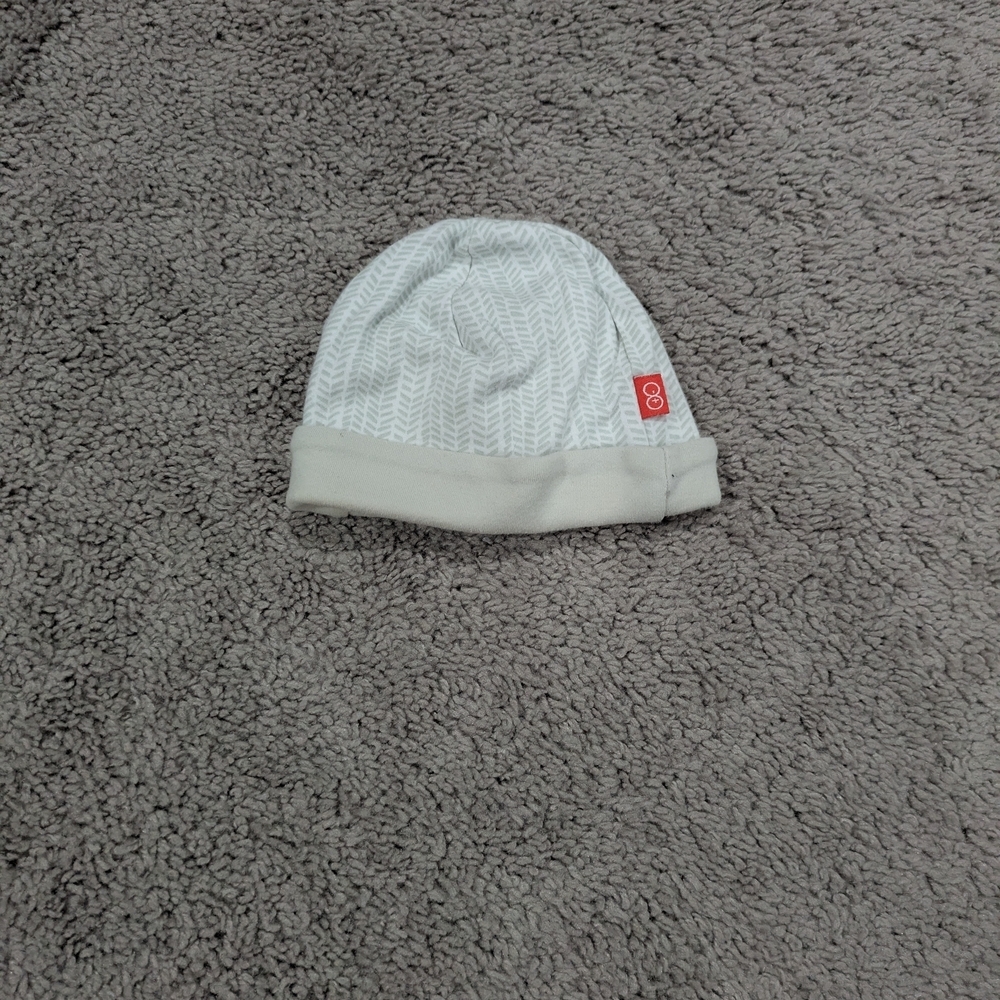 Magnetic Me Gray Patterned Baby Hat‎